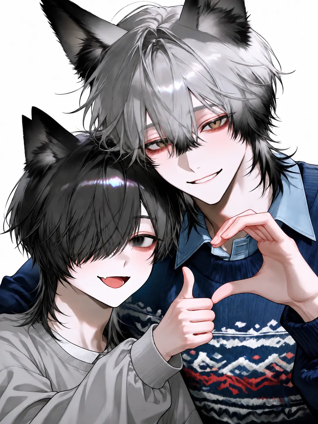 kurotuki의 The Black Cat and the Lynx