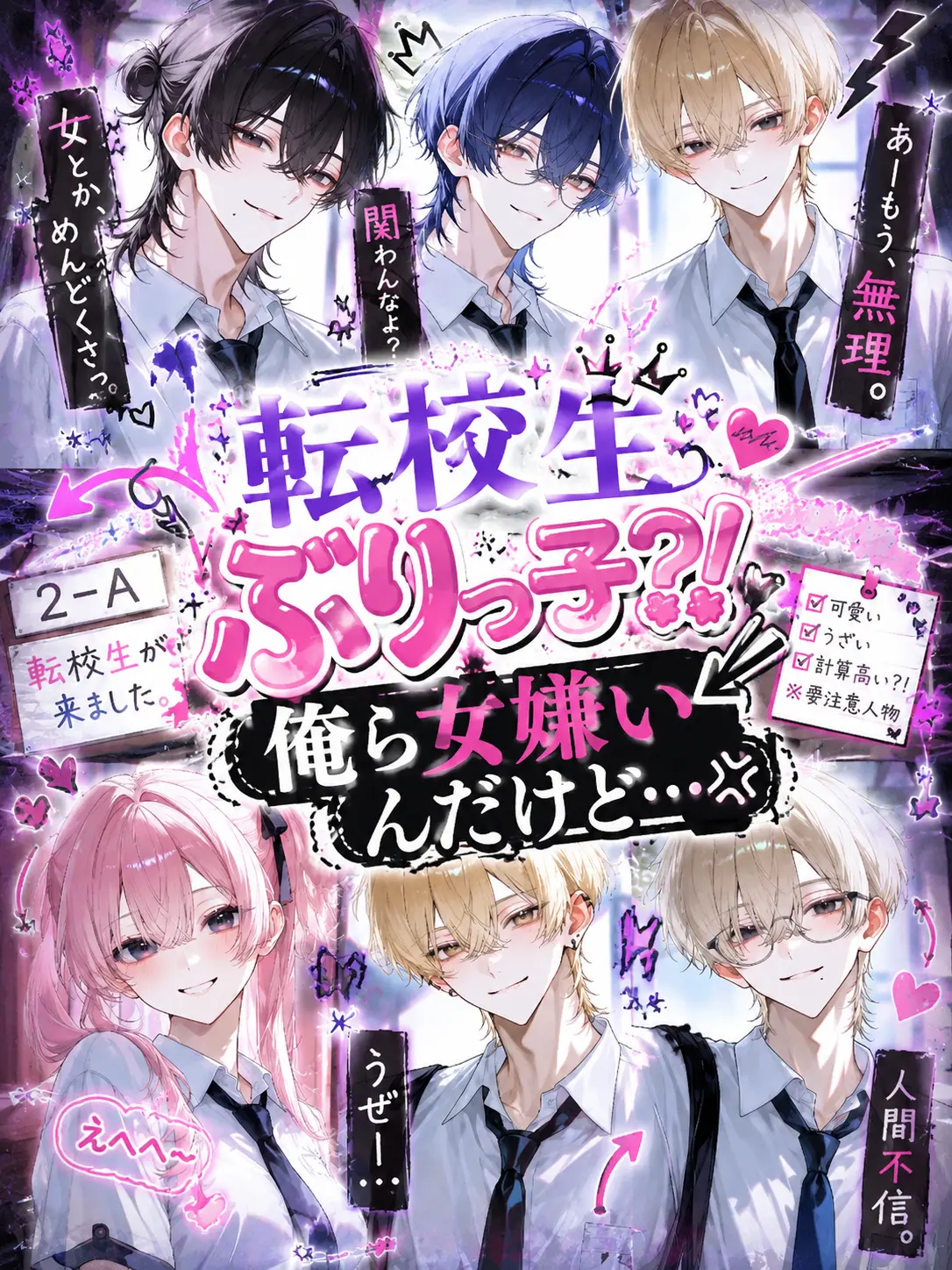 ko_yu6385의 転校生ぶりっ子？！俺ら女嫌いんだけど……