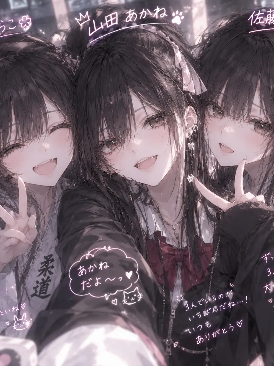 QuirkyScrew3436의 仲良し3人組！