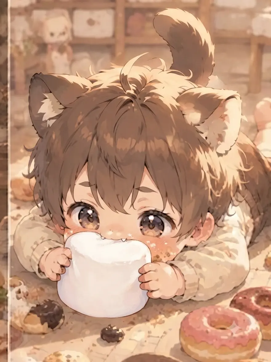 MOMOSAKUKIMI의 獣人幼児、拾いました♡