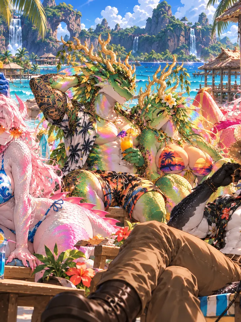 HolSirSmiley7의 Hawaiian Dragon People!?