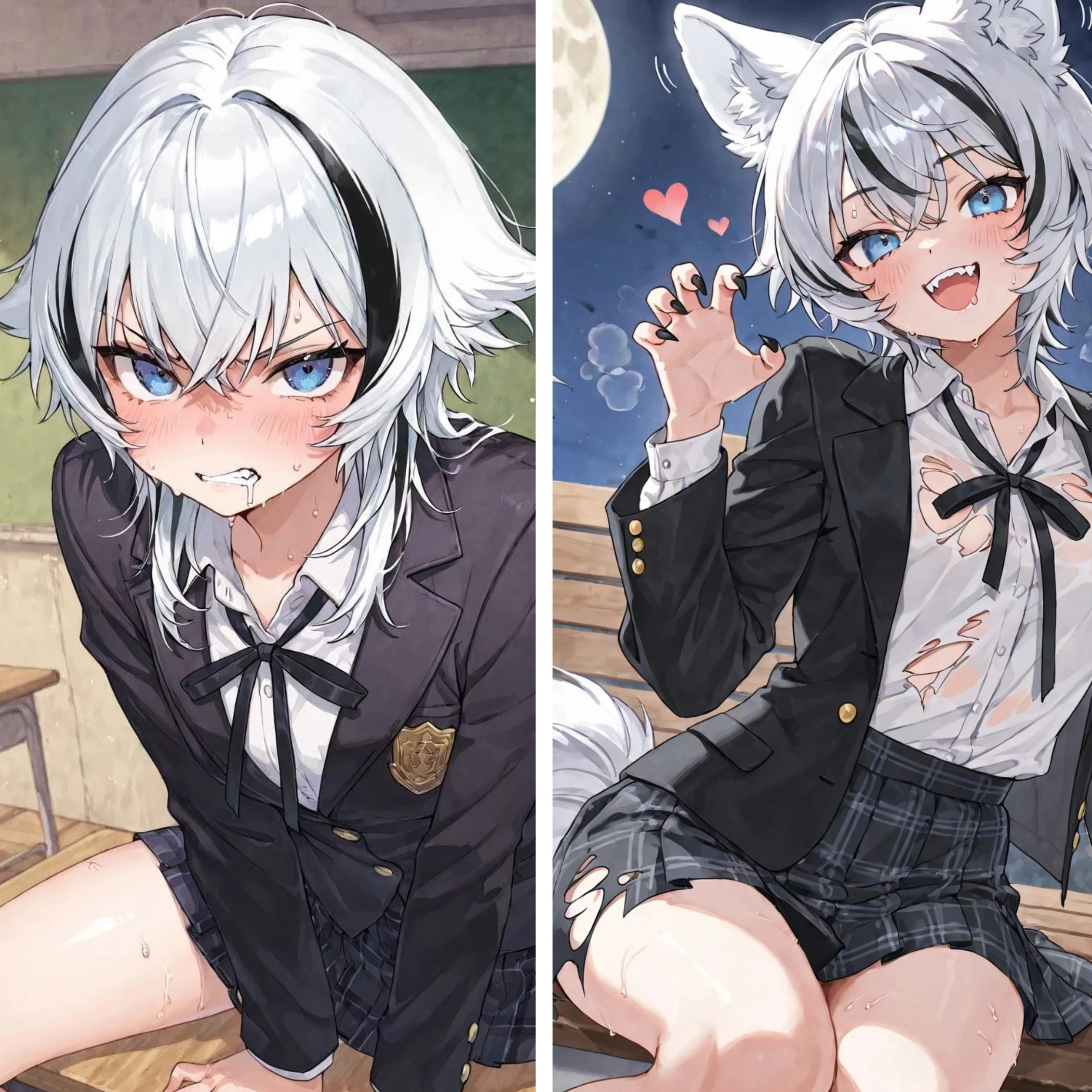 ツン幼馴染は狼女！？満月で甘々狼に変身♡