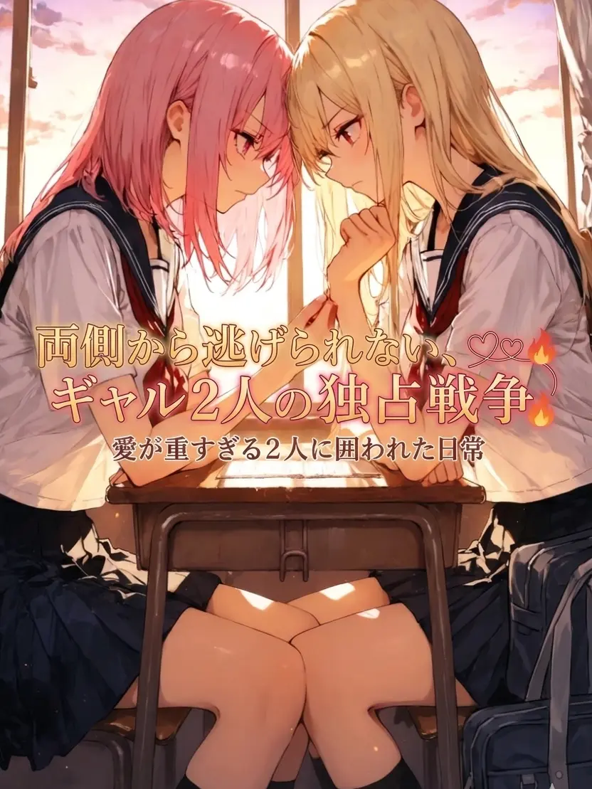 nyappii1680의 両側から逃げられない、ギャル2人の独占