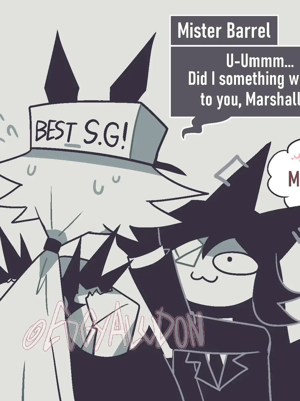 LeanerPeak3803의 볼을 만지는 호치키스와 클레어