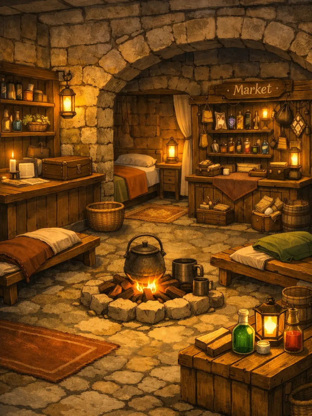 Lekko의 Trapped in a dungeon, I opened a rest stop.