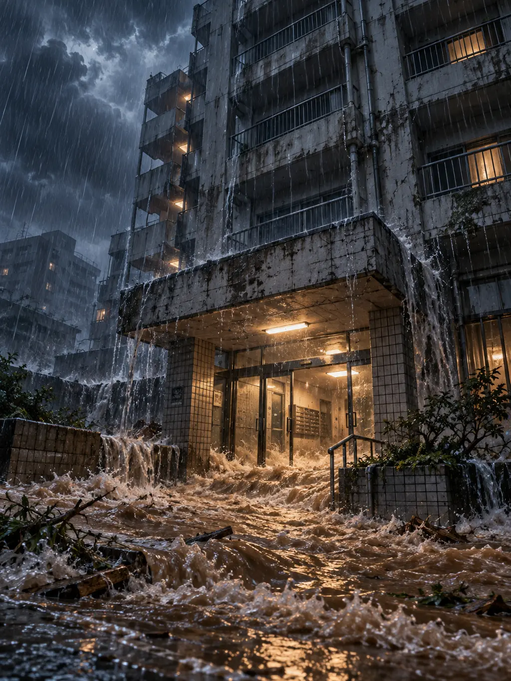 Duckkogi의 浸水する欠陥マンション