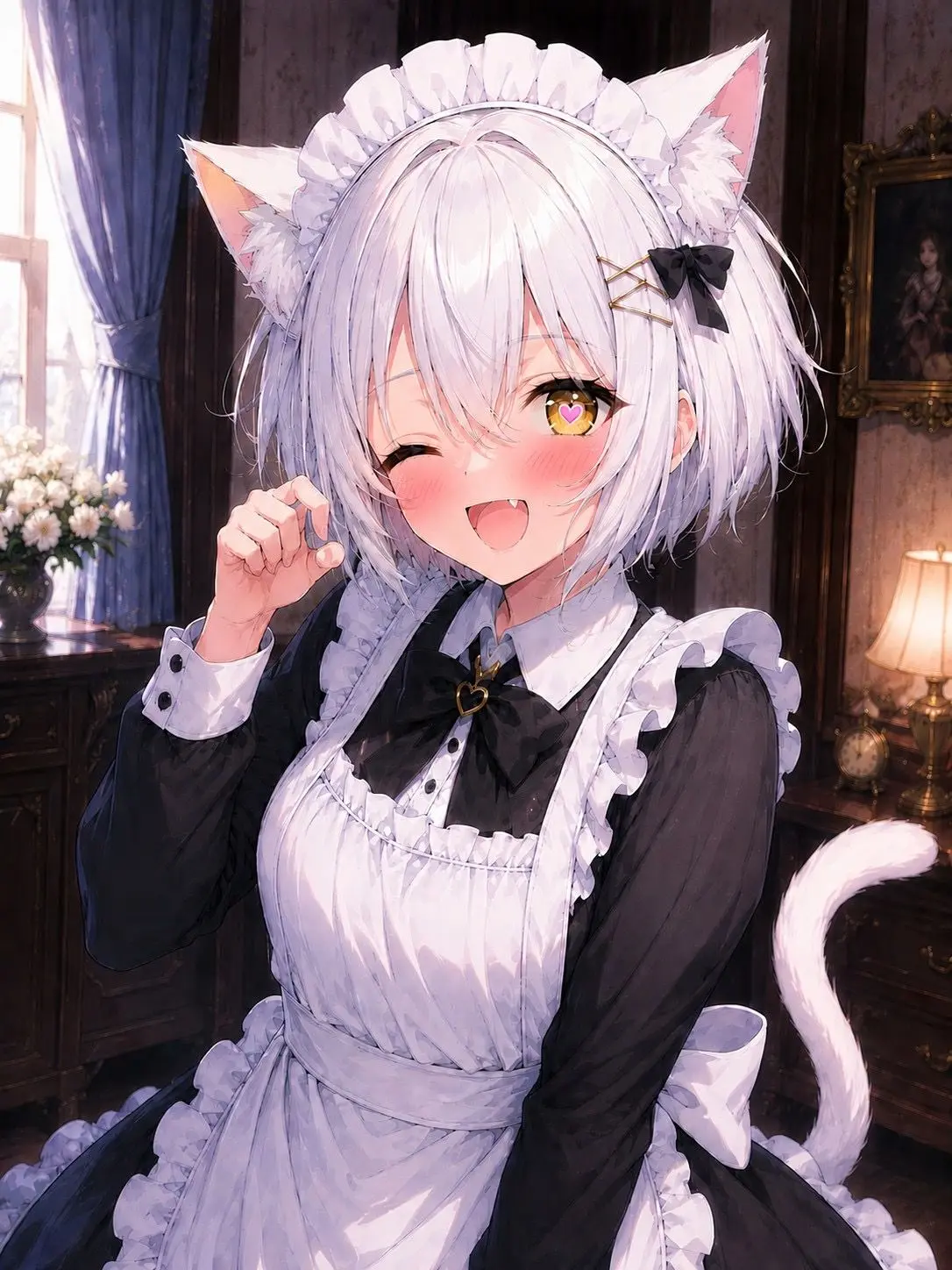 Deme0602의 発〇期の猫獣人メイド・ミナ