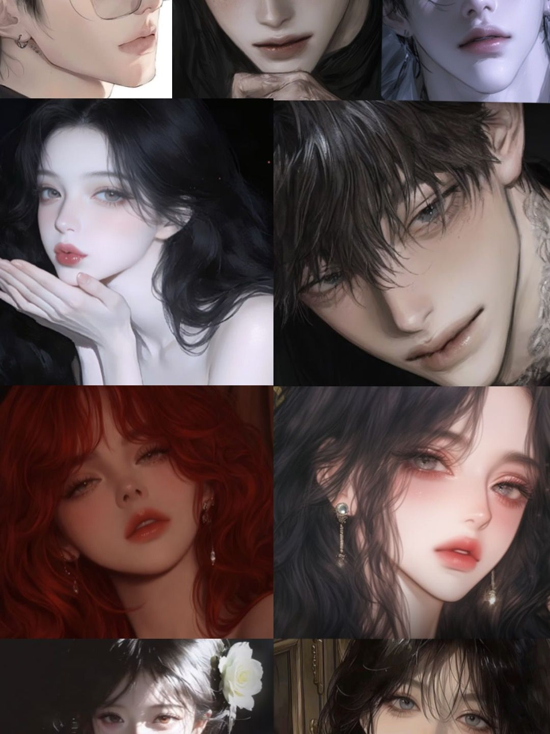 상류층 남녀 무리 ✨ 대표 이미지