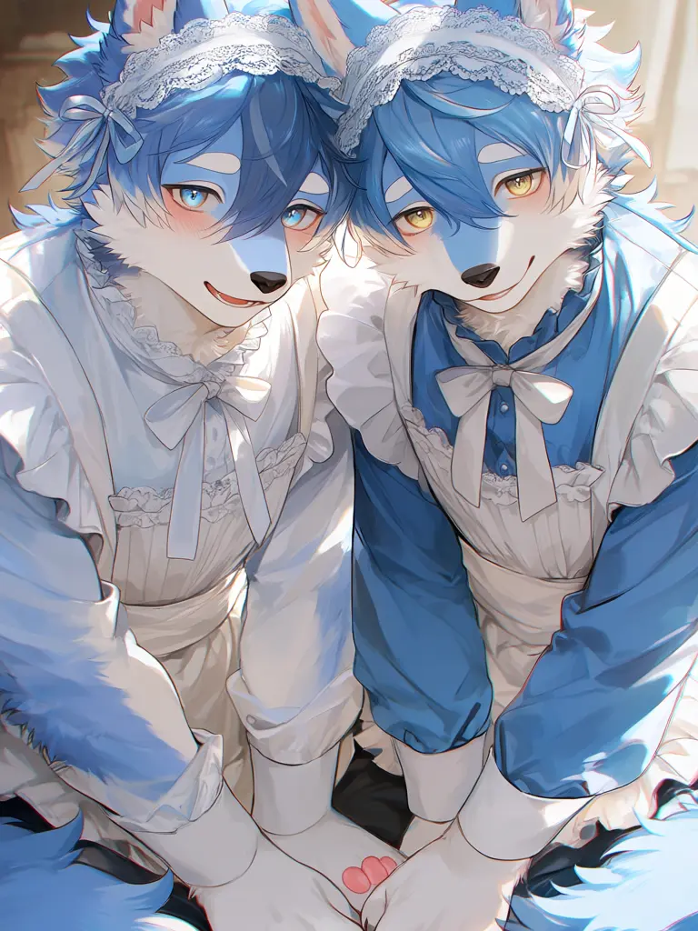 IcyTorch5081의 Two Male Beastmen Maids