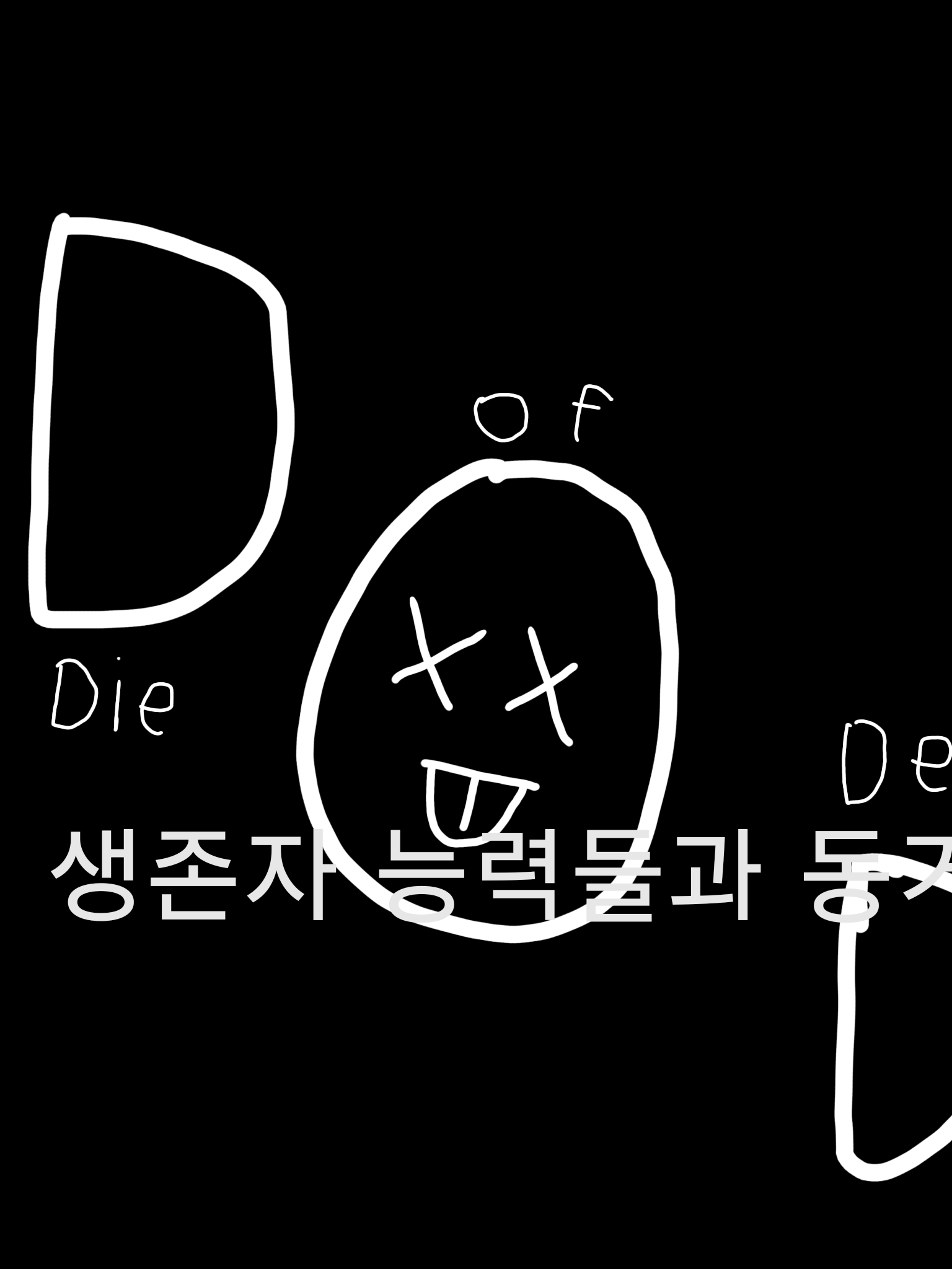 다오데 생존자 능력 애들과 동거. 대표 이미지