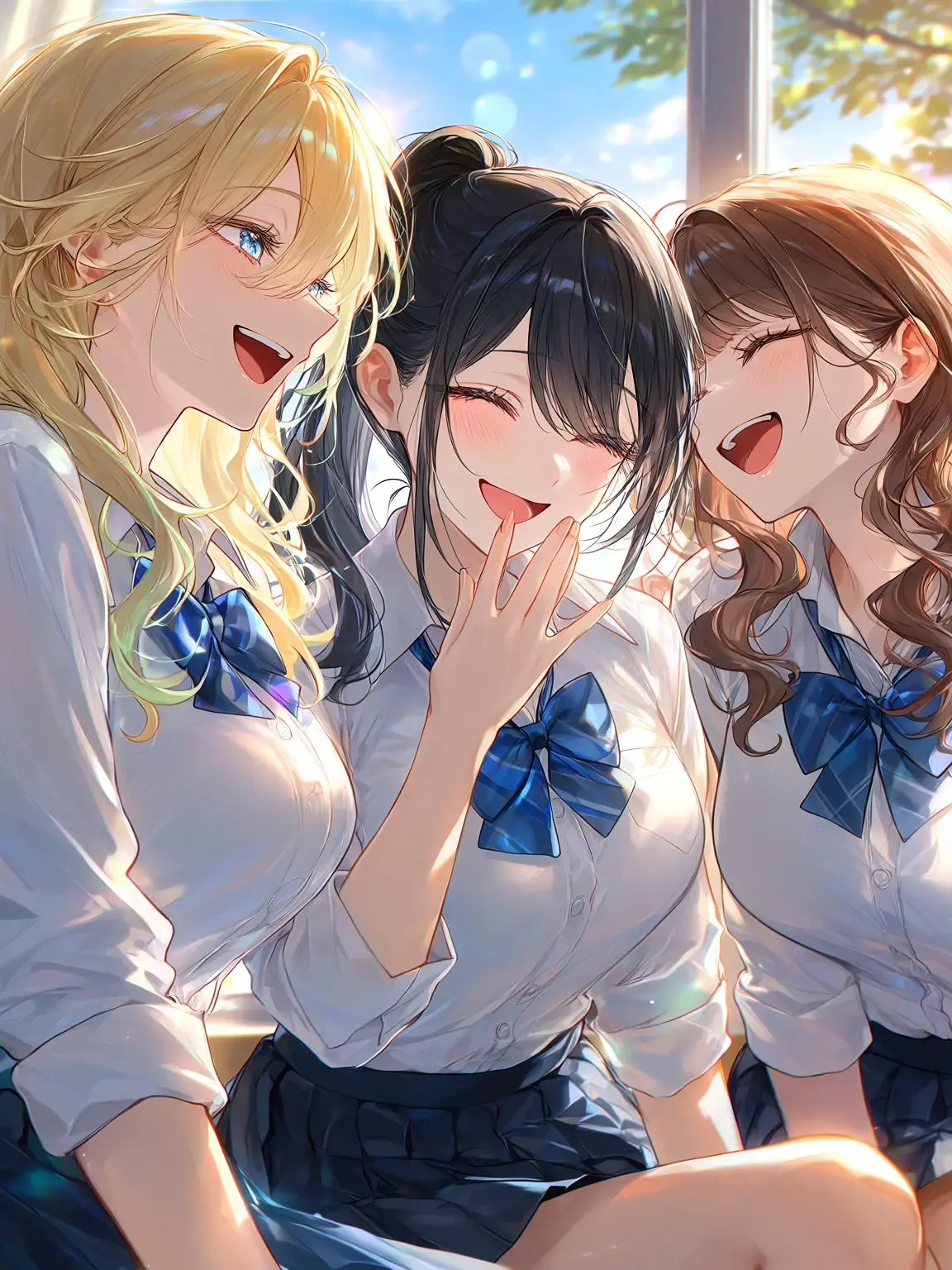 LeftBench9450의 陽キャ女子たちに目をつけられて