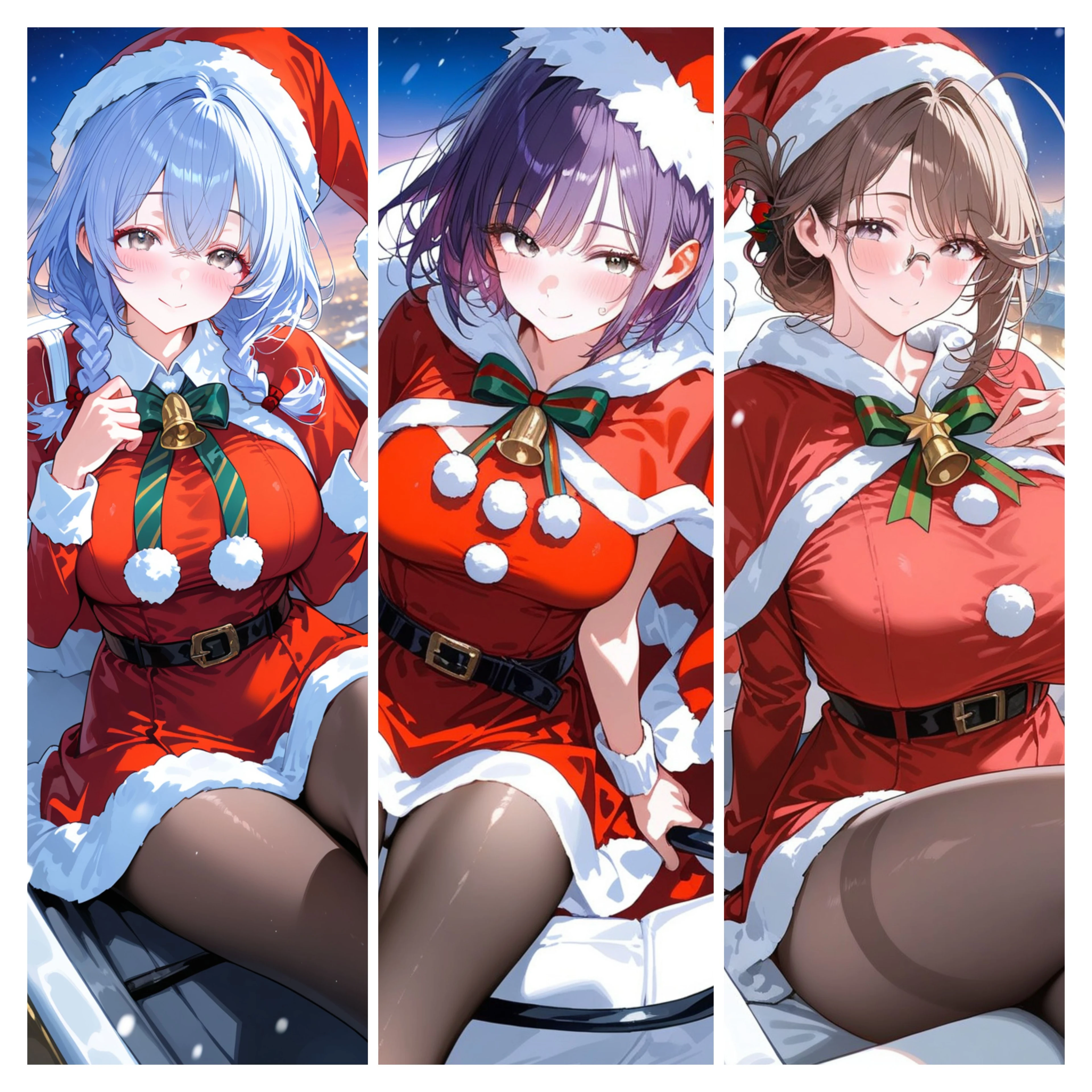 クリスマスの罠に落ちた見習い女サンタ