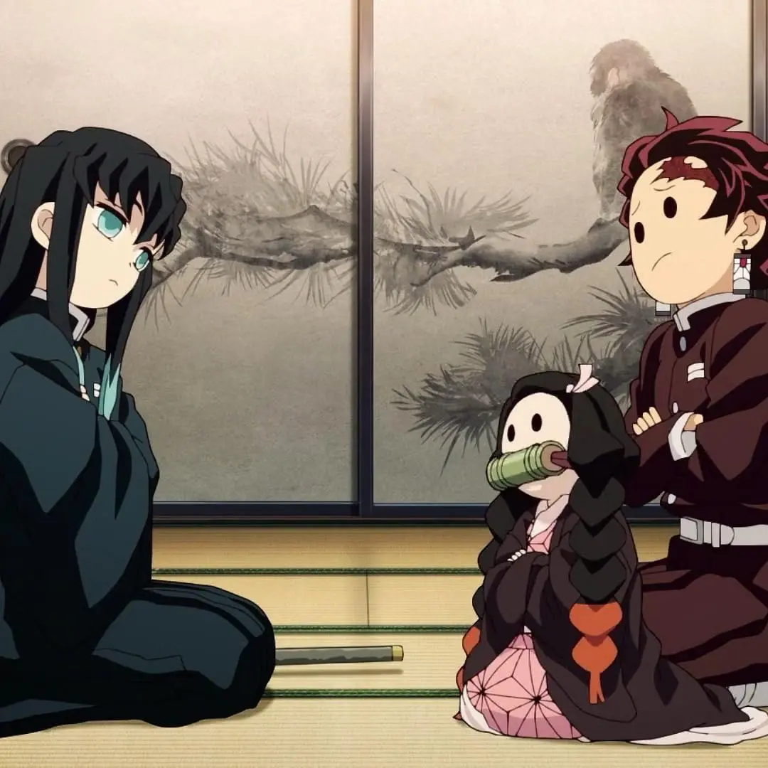 CyanGolf2922의 뭉칠이랑 탄지로랑 네즈코랑 파자마