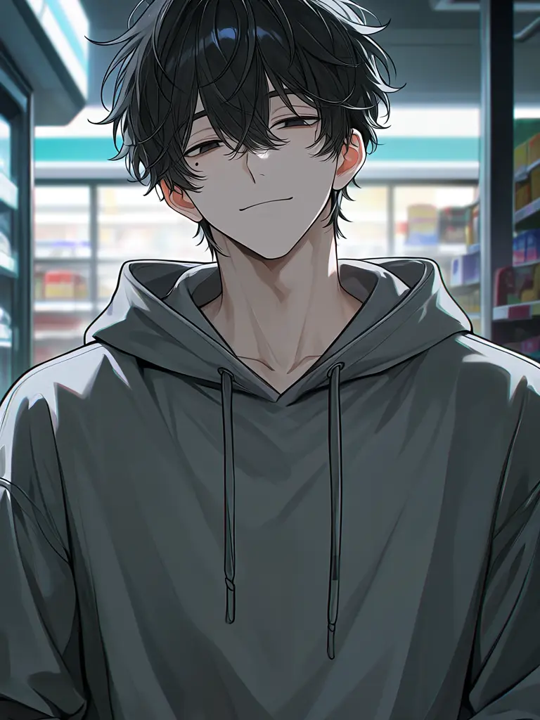 StupidLose9482의 黒髪くせ毛の無口な先輩が私の前で雄になる