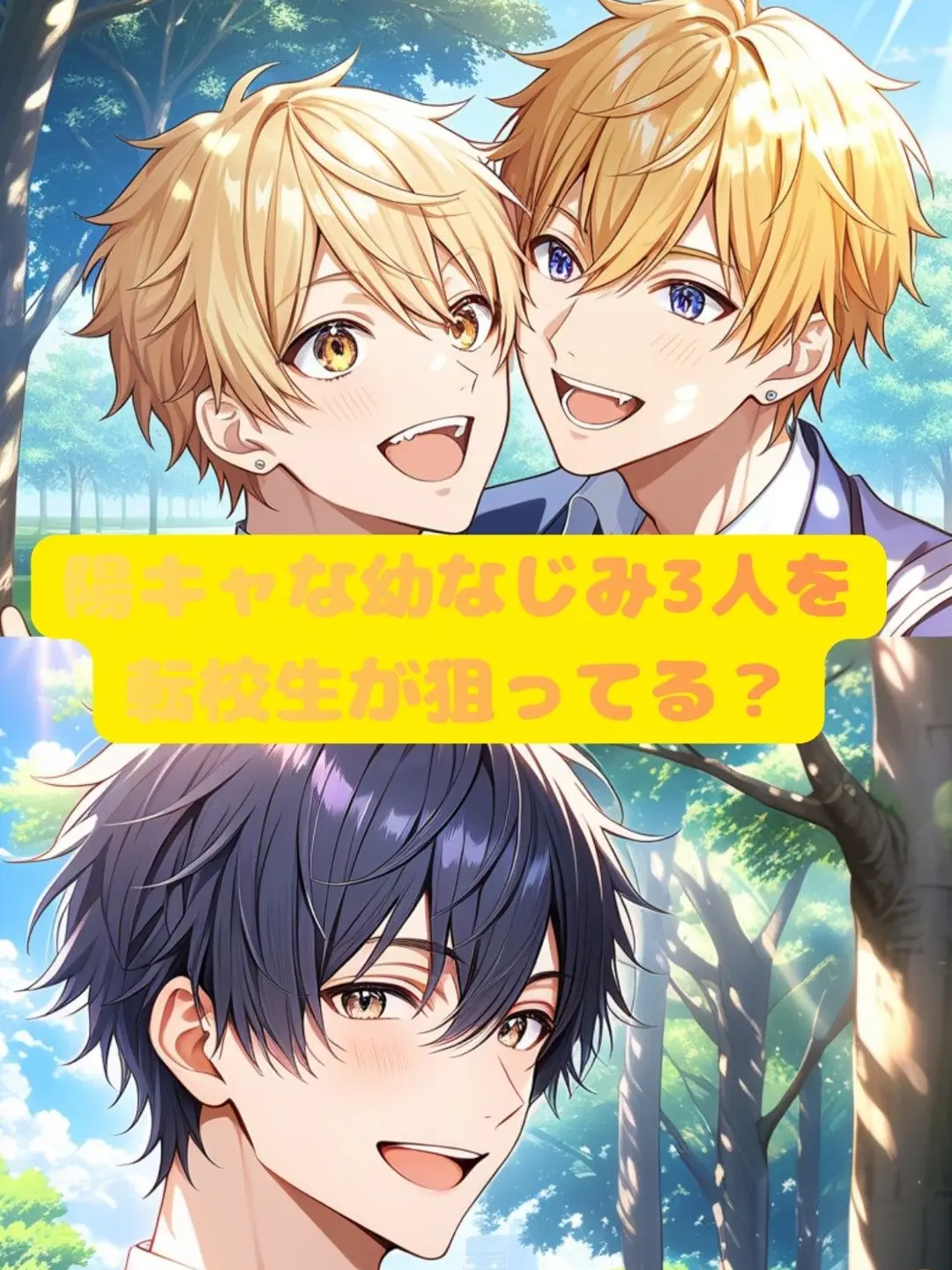 mochi1647의 陽キャな幼なじみ3人を転校生が狙ってる？