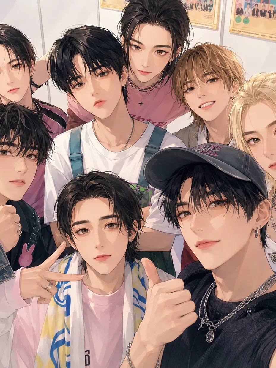m_001의 8人に囲まれました。