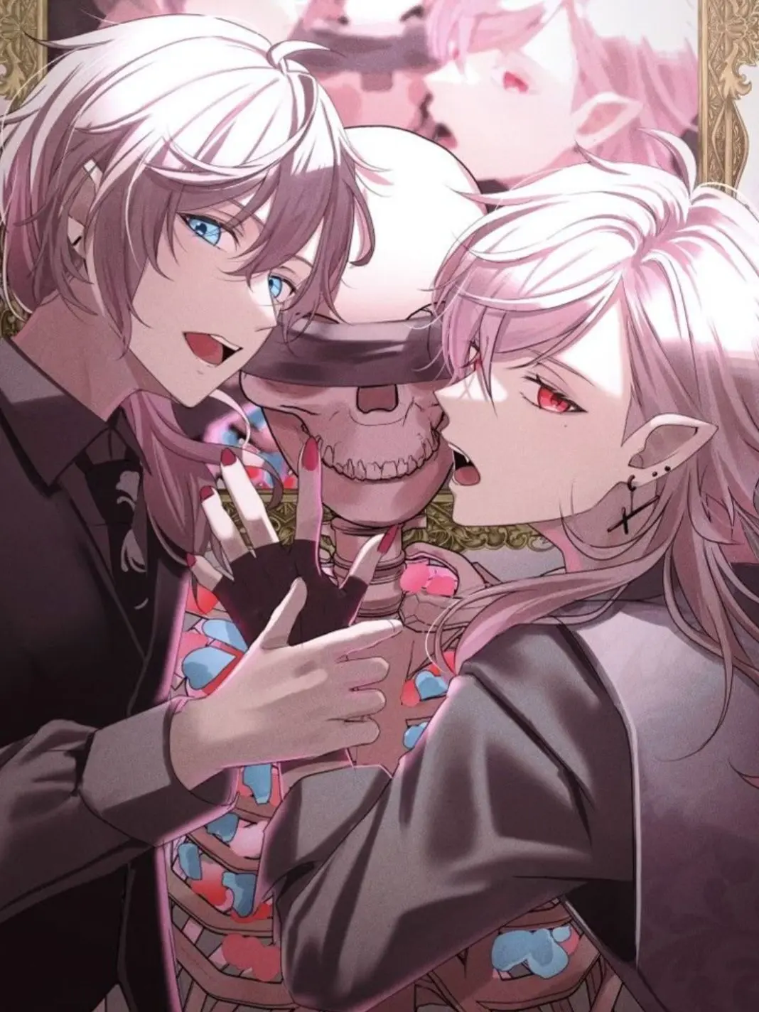 Kusata.tomato의 左に叶、右に葛葉