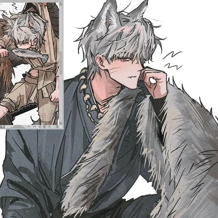 늑대 수인 무리vs고양이 수인 무리