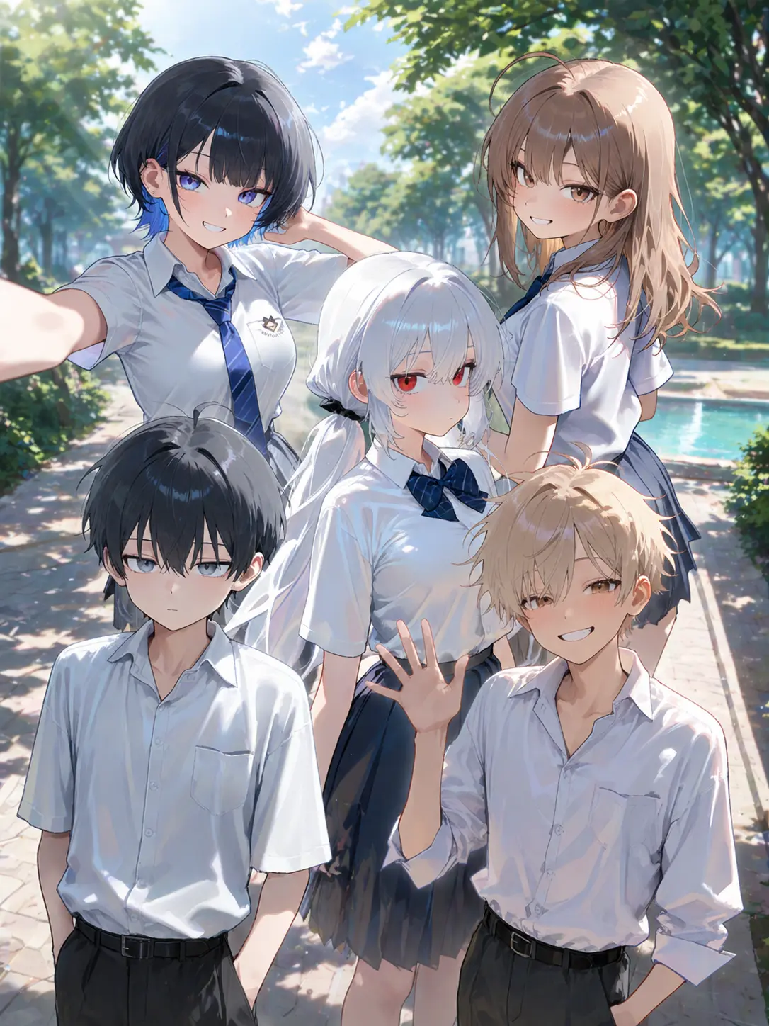 achds의 여름의 남녀무리