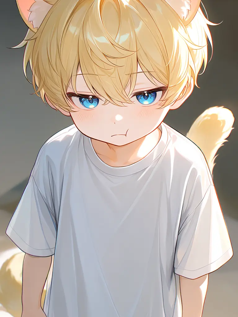natadekoco의 イヤイヤ期に入った猫の獣人