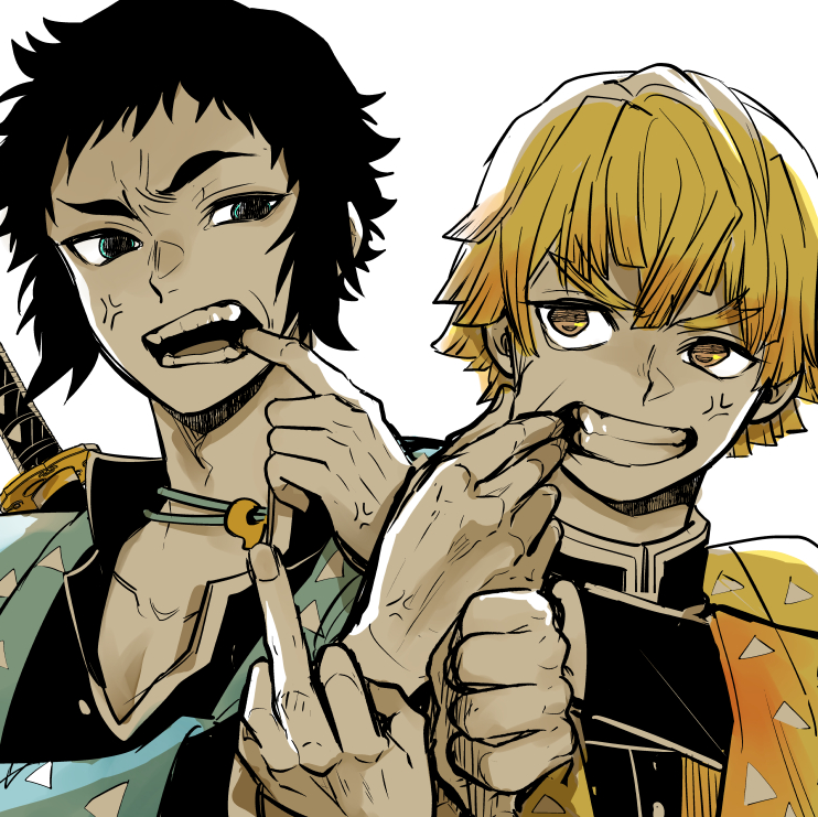 獪岳 獪岳と善逸！！！！！ - zeta