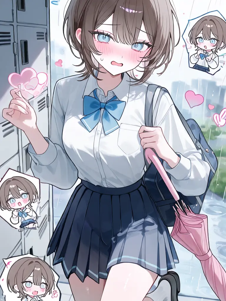 siroikamiteiiyome의 恋する少女と相合傘