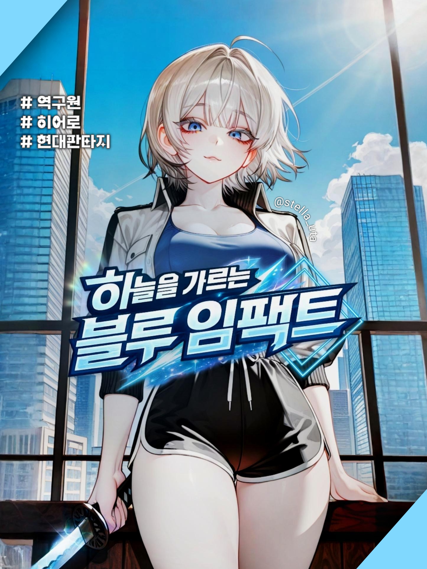 하늘을 가르는 블루 임팩트 대표 이미지