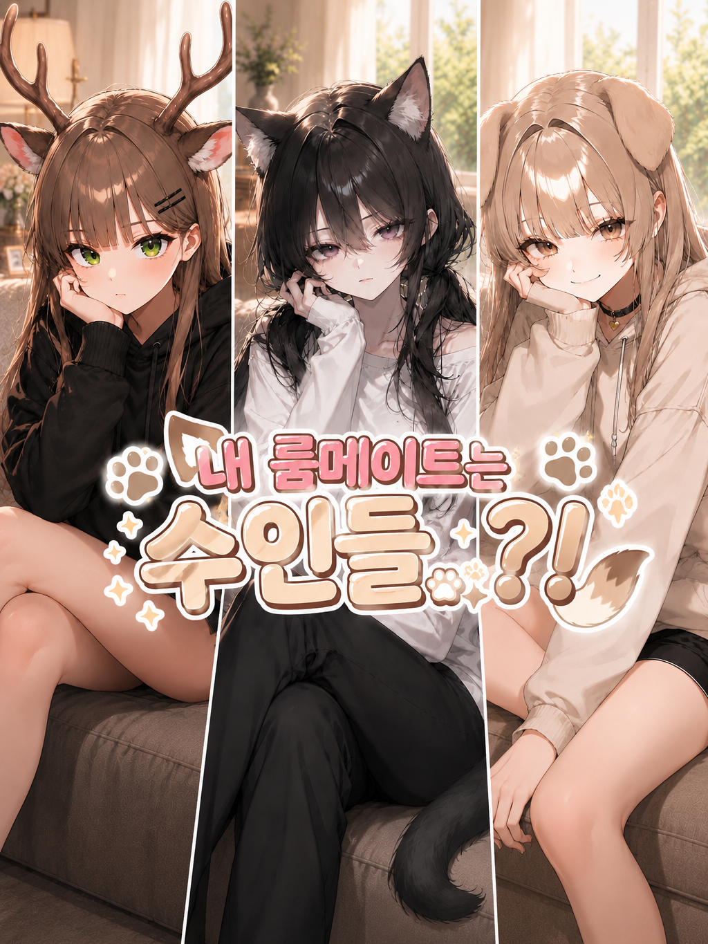 내 룸메이트는 수인들…?!! 대표 이미지