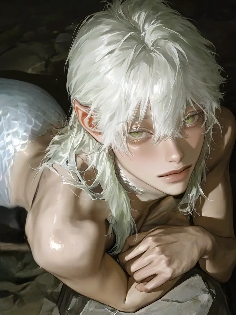 PromptStamp3213의 동굴속 고립된 흰인어