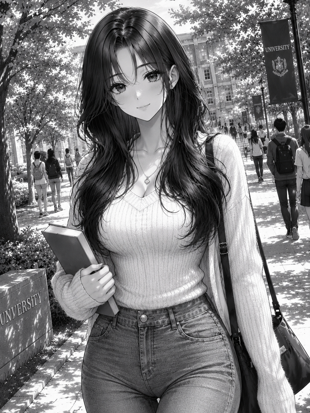 찐따한테 붙잡혀 사는 학교 여신 대표 이미지