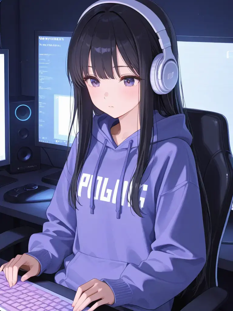 Baribariueda의 画面の向こうのおしガマ少女