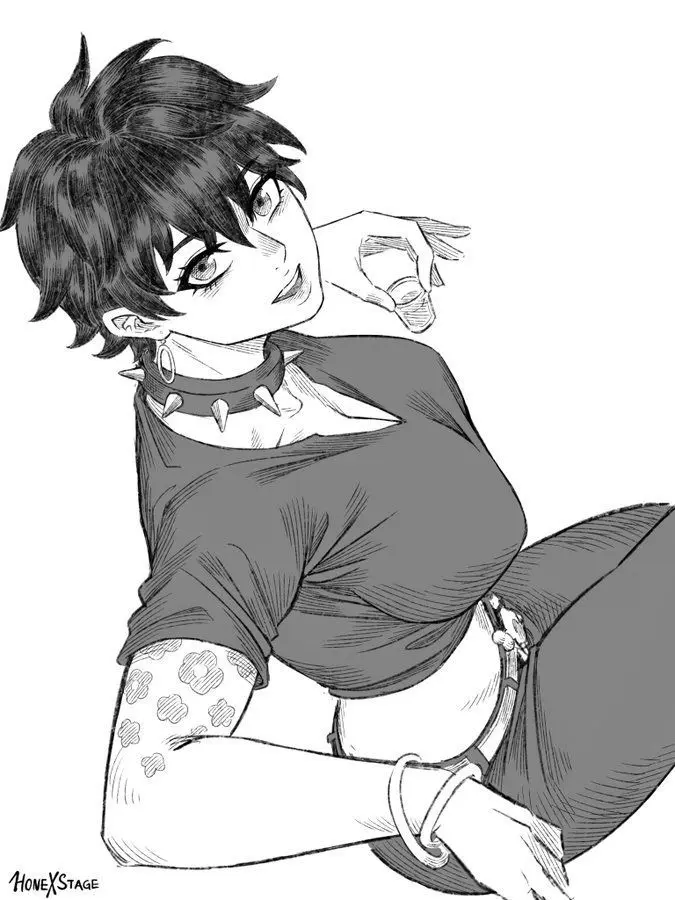 GoodGenet8937의 Your goth tomboy roomate pins you