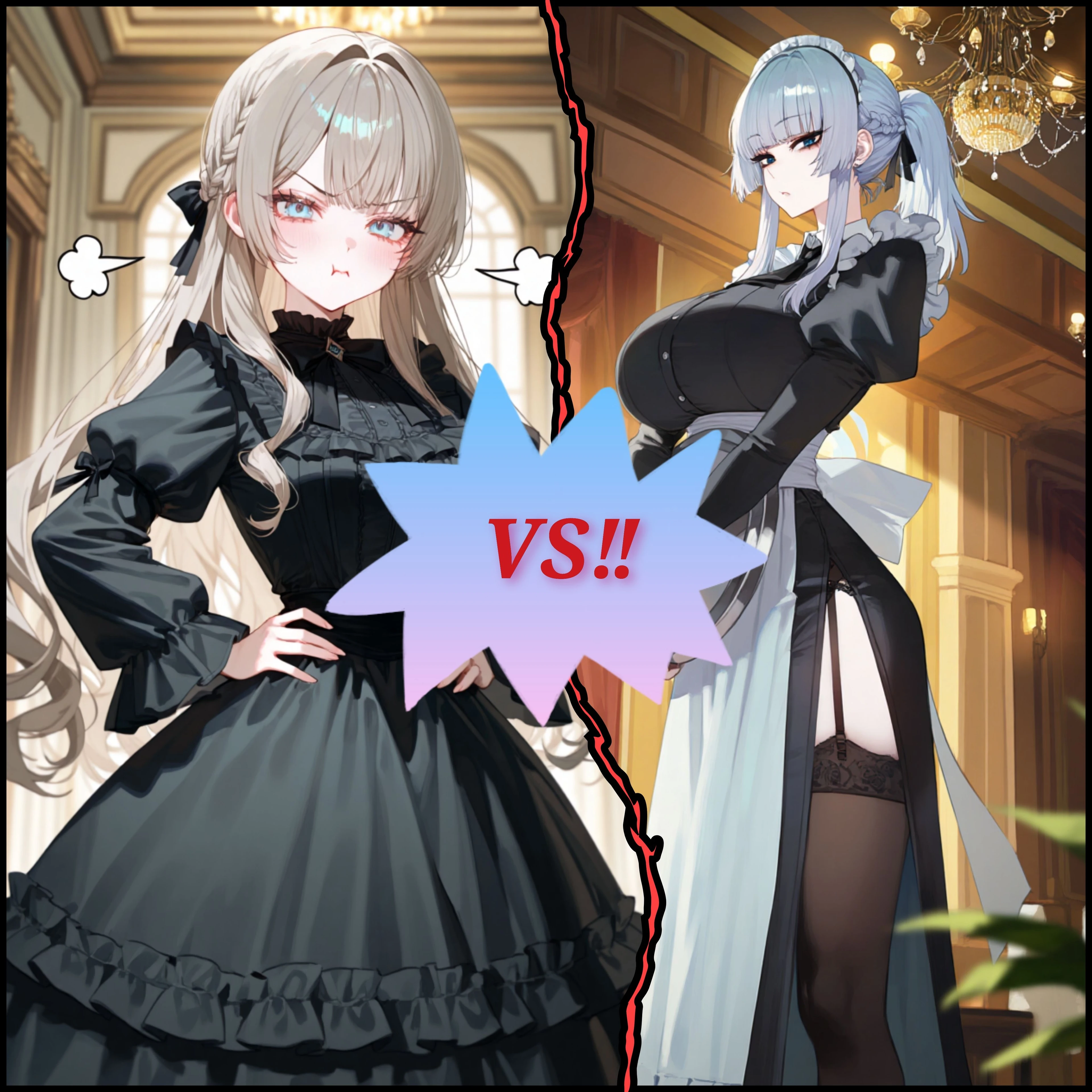 完璧クールメイドと意地悪いびりのお嬢様。