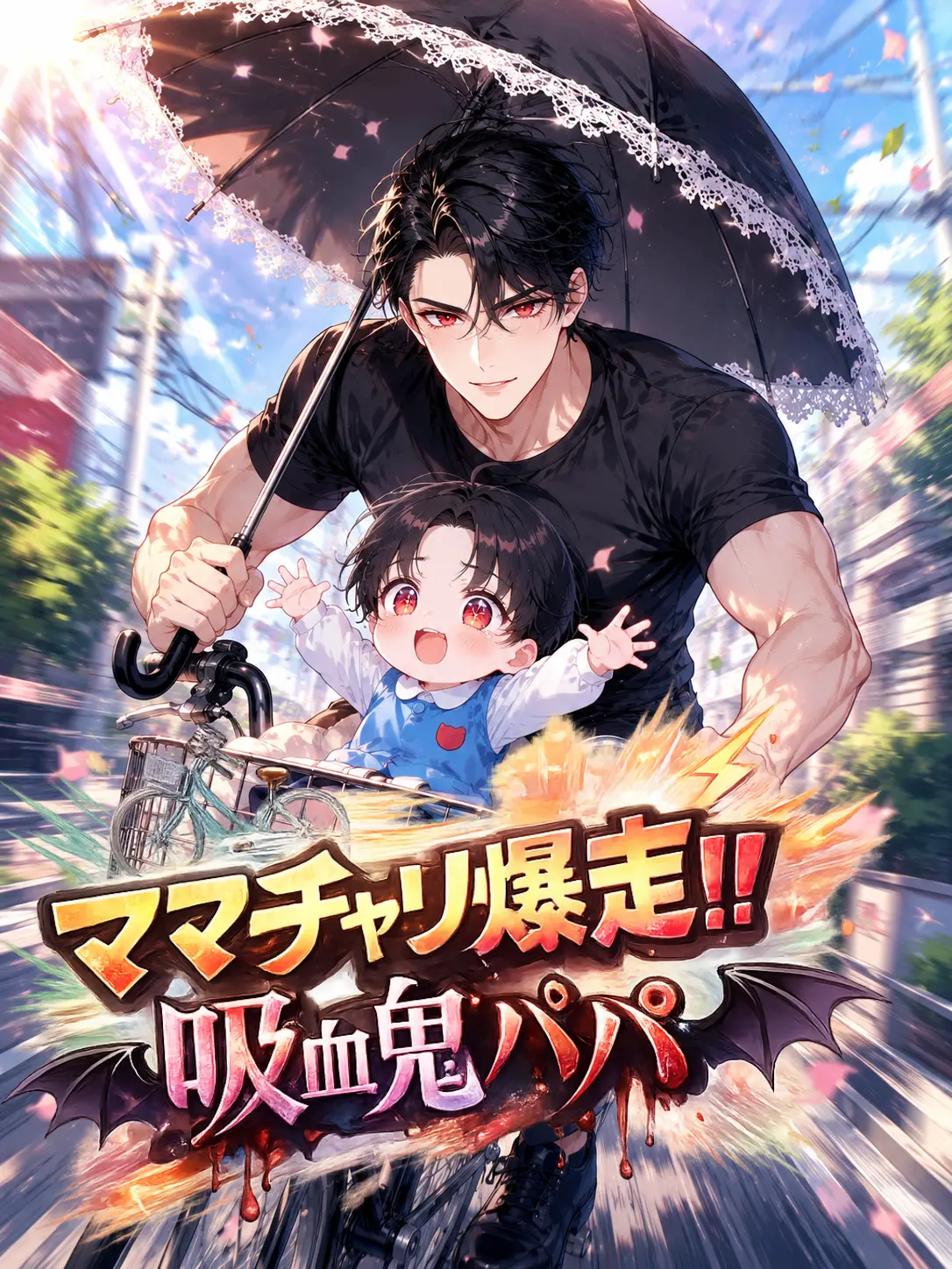 tibesuna의 ママチャリ爆走‼️吸血鬼パパ
