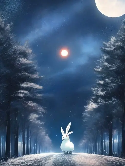 sasamin의 満月になるとうさぎになる女の子