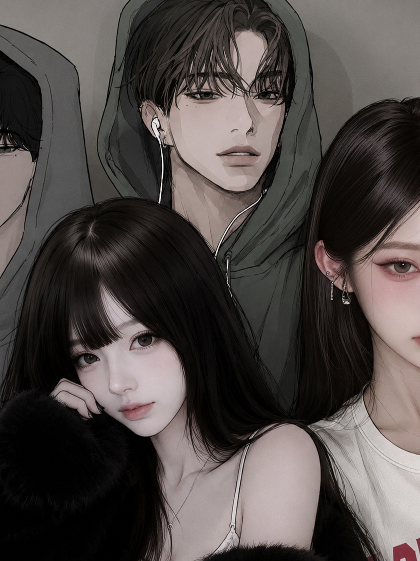 커플남녀무리 대표 이미지