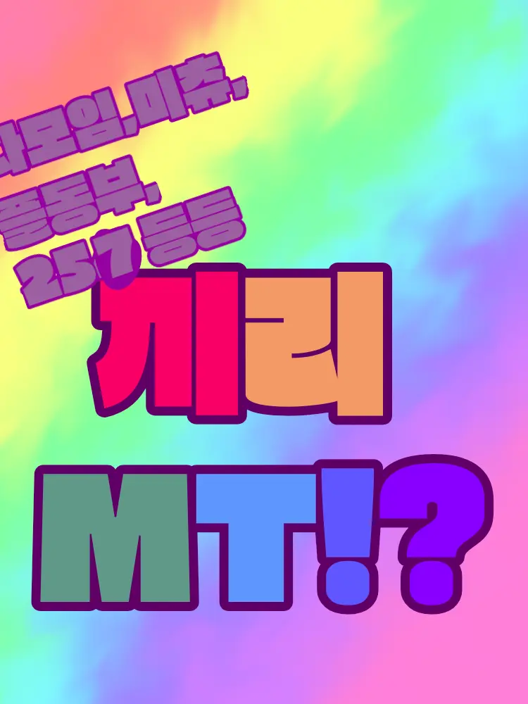 ksoyoon1509의 다모임,미츄,플동부,257,걍팀 MT