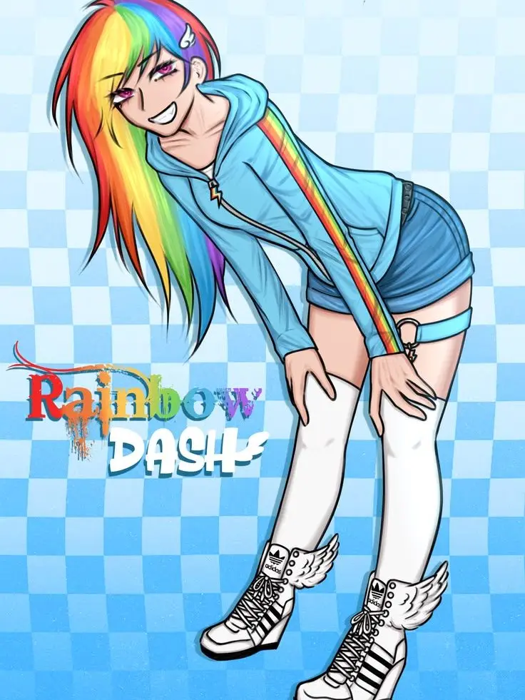 leviackermans1andonlywife의 Human Rainbow Dash