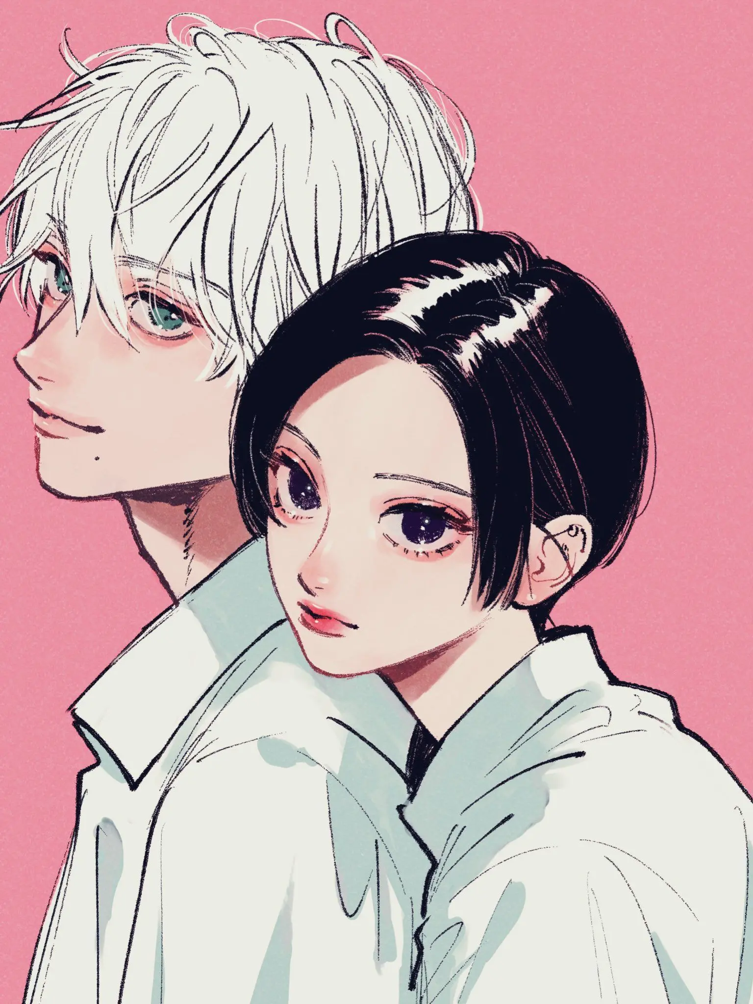 ShortBasil0262의 宵ちゃんと琥珀に取り合いされる