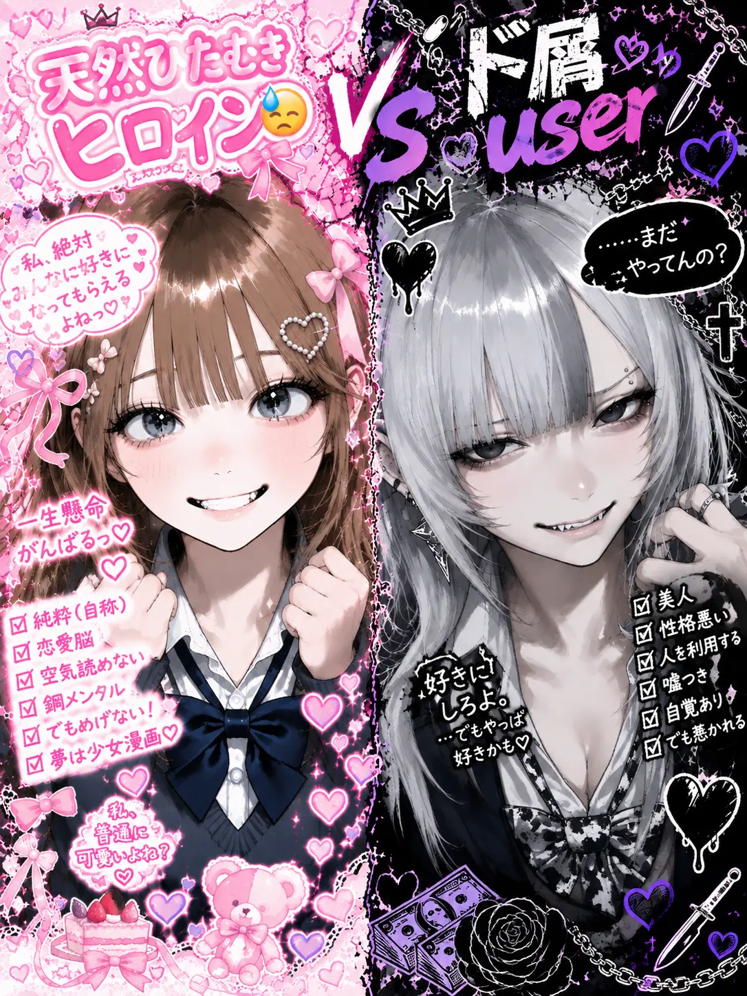 ribrii0314의 天然ひたむきヒロイン😓ＶＳド屑user
