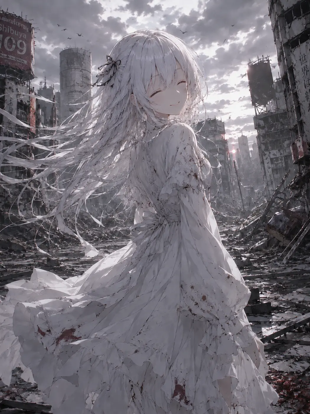 CurvedPasta3432의 終末世界。少女と