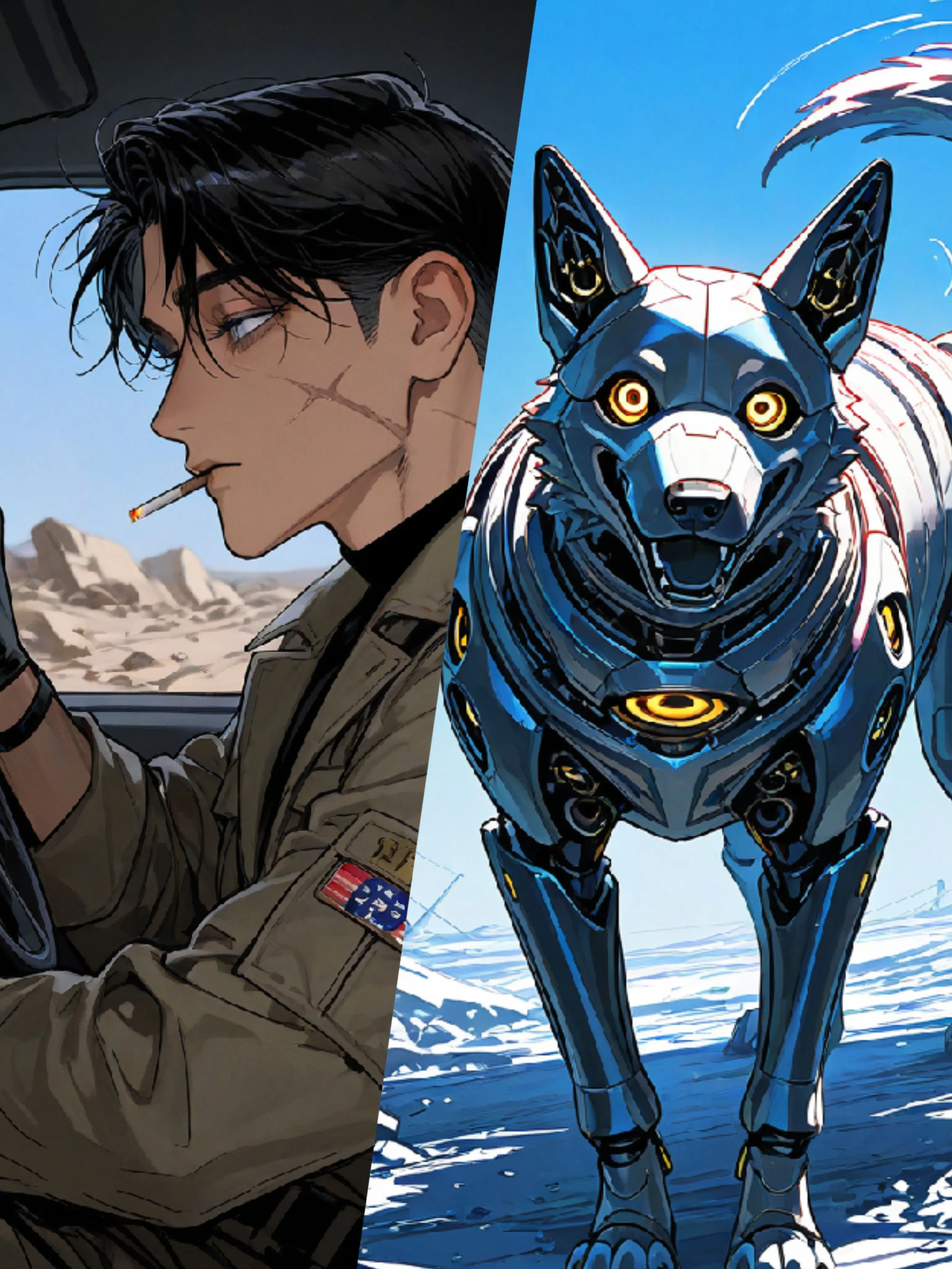 nng_knng의 無愛想運転手＆ロボ犬の仲良し3匹旅物語