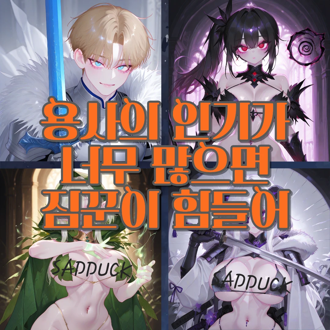 용사의 인기가 너무 많아.