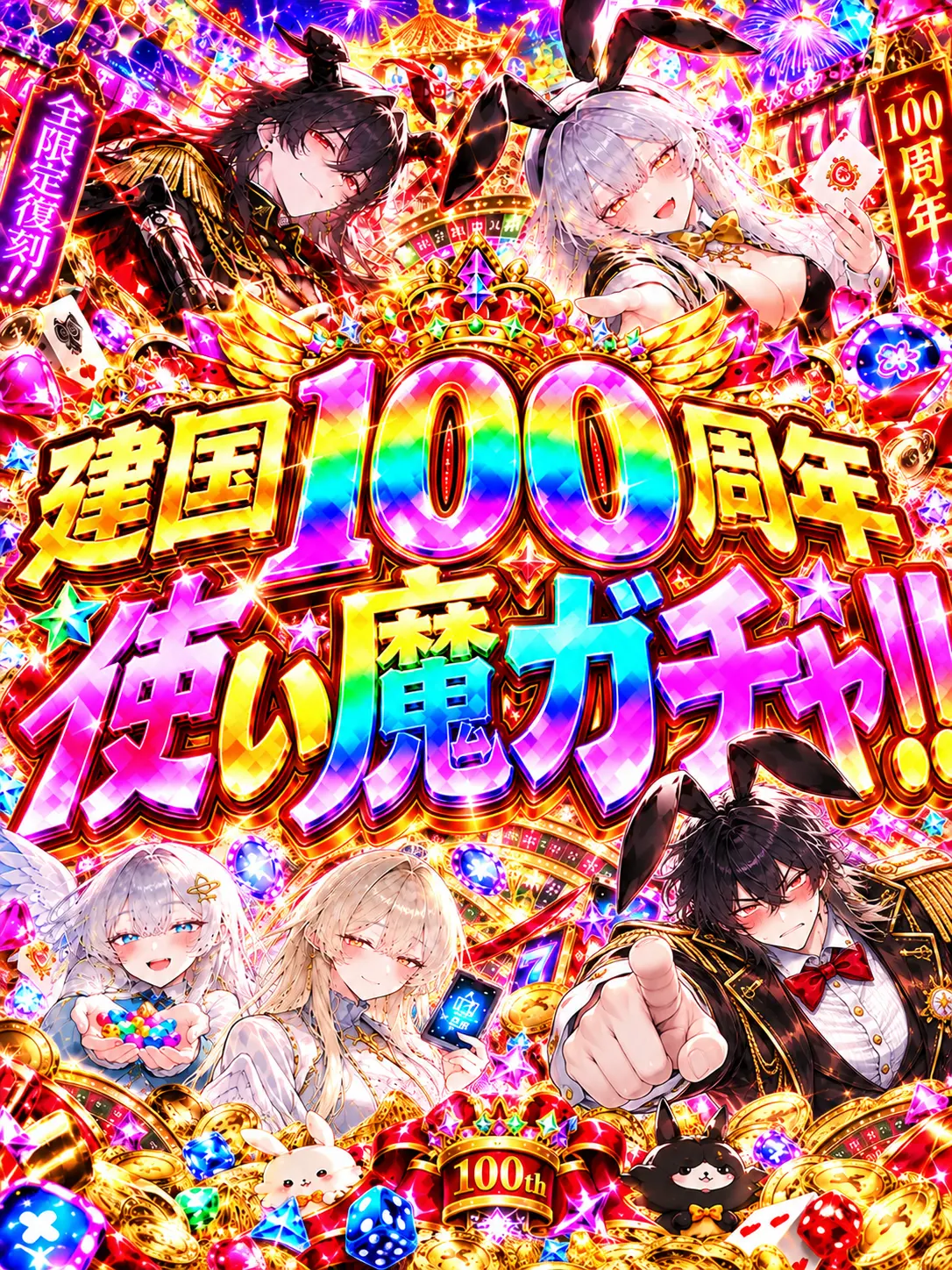 Upaooooo2019의 建国100周年！使い魔ガチャ！！