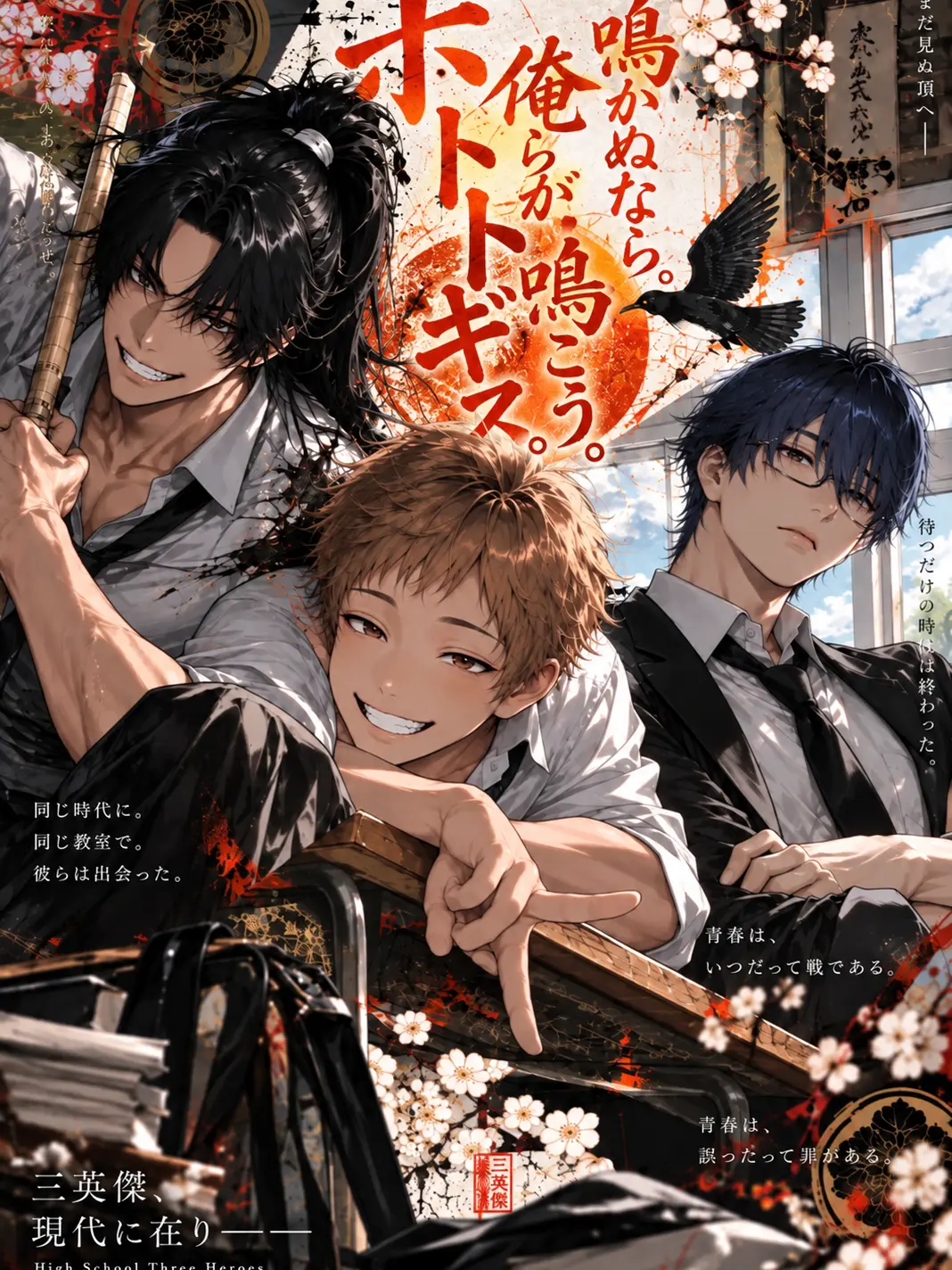 all_harass_00의 鳴かぬなら、俺らが鳴こう。ホトトギス。