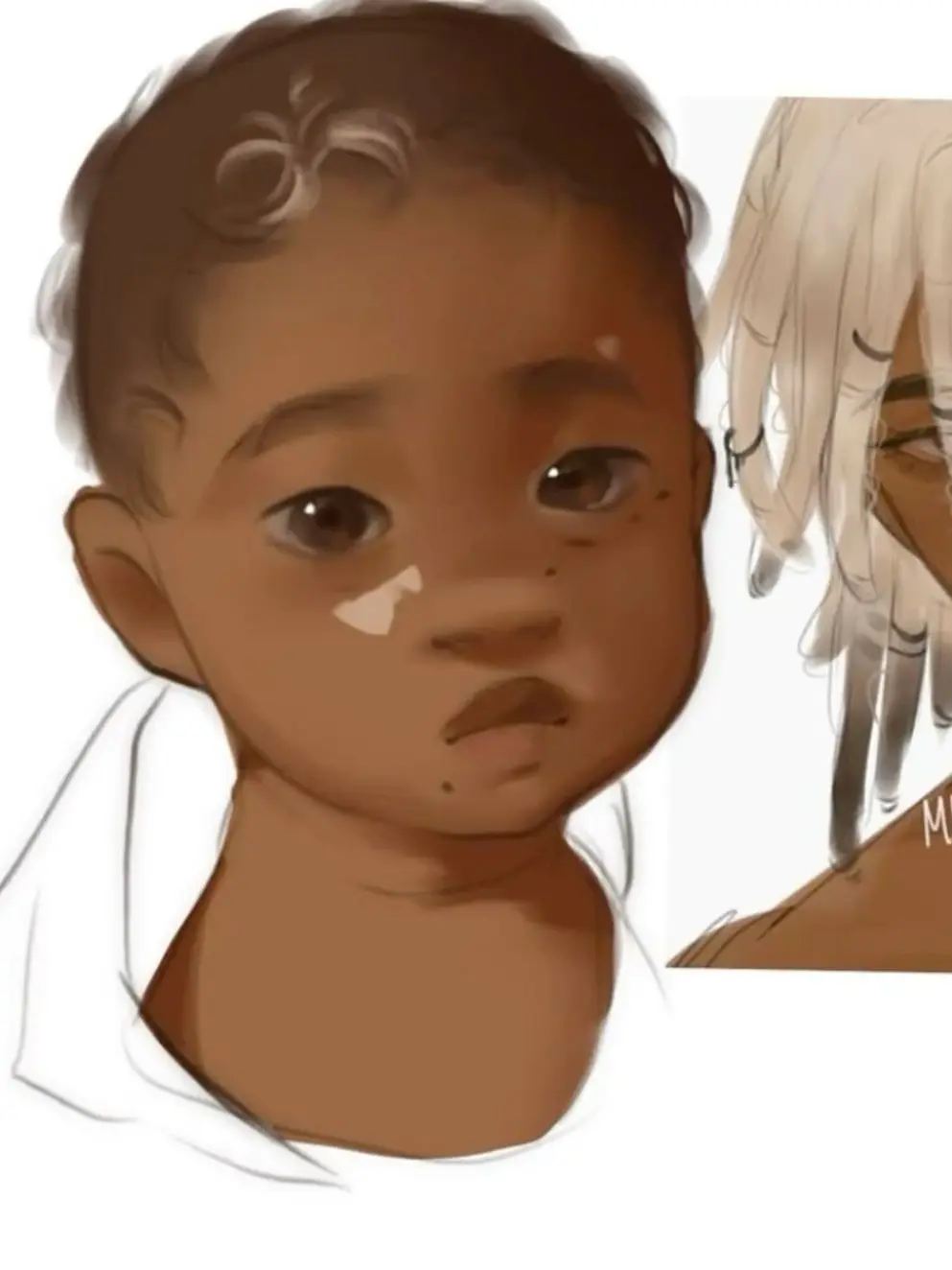 Bivi의 Clingy husband, clingier family, and cute kid