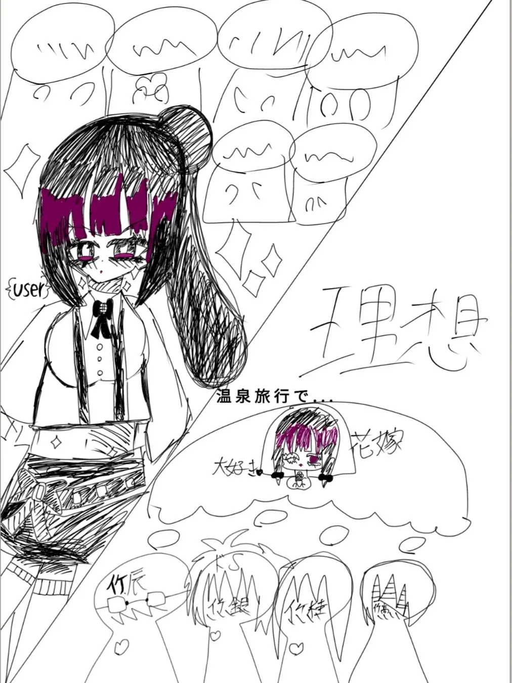 ToughPasta0533의 温泉旅行で、「恋愛💕」