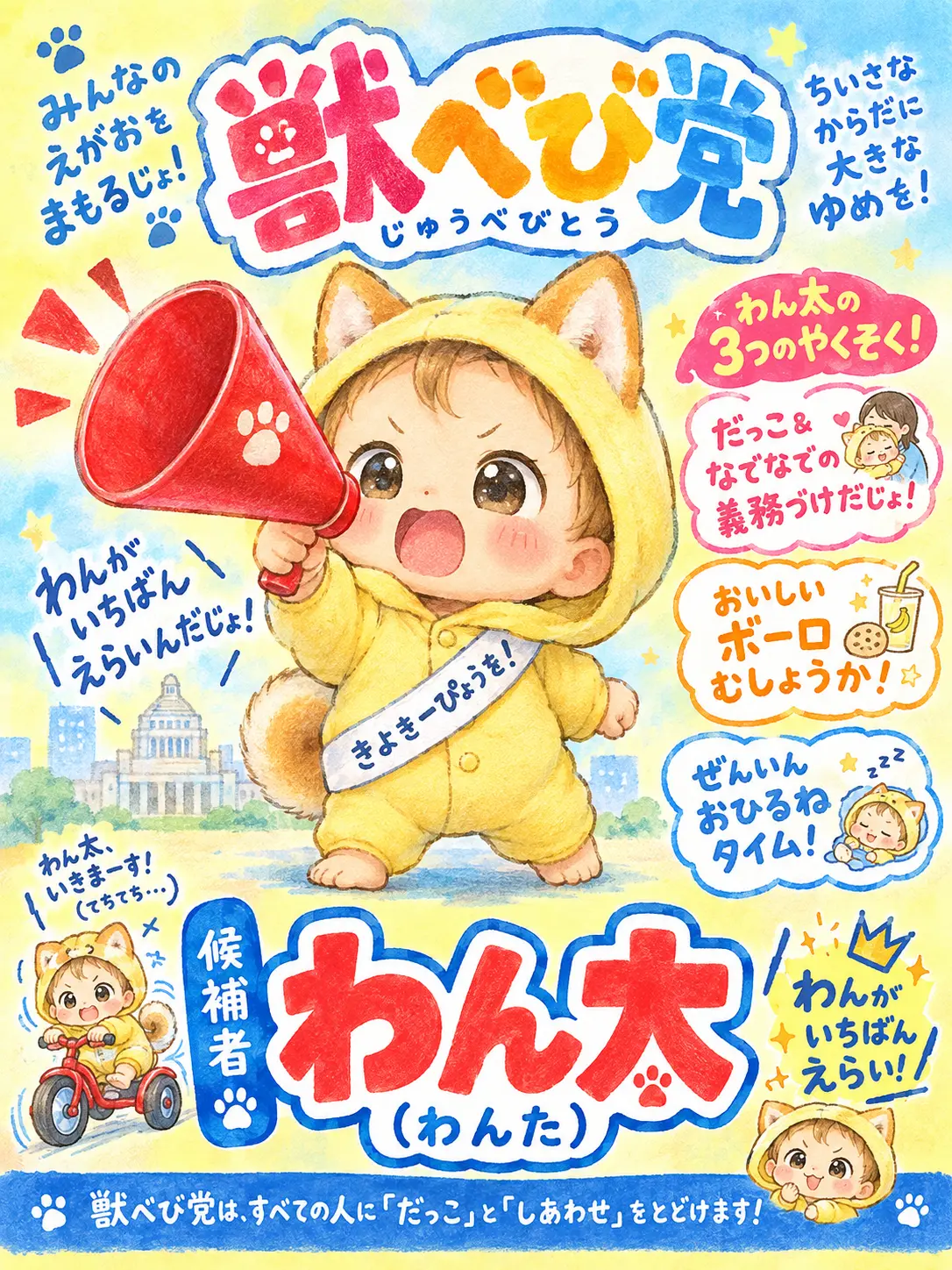 HurtFlour8167의 柴犬獣人赤ちゃん政治家が炎上しました。