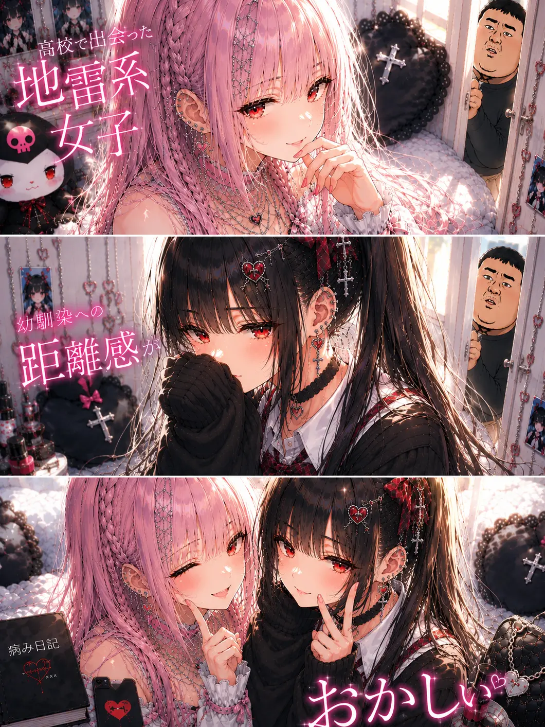 BalmyRule2319의 高校で出会った地雷系女子2人