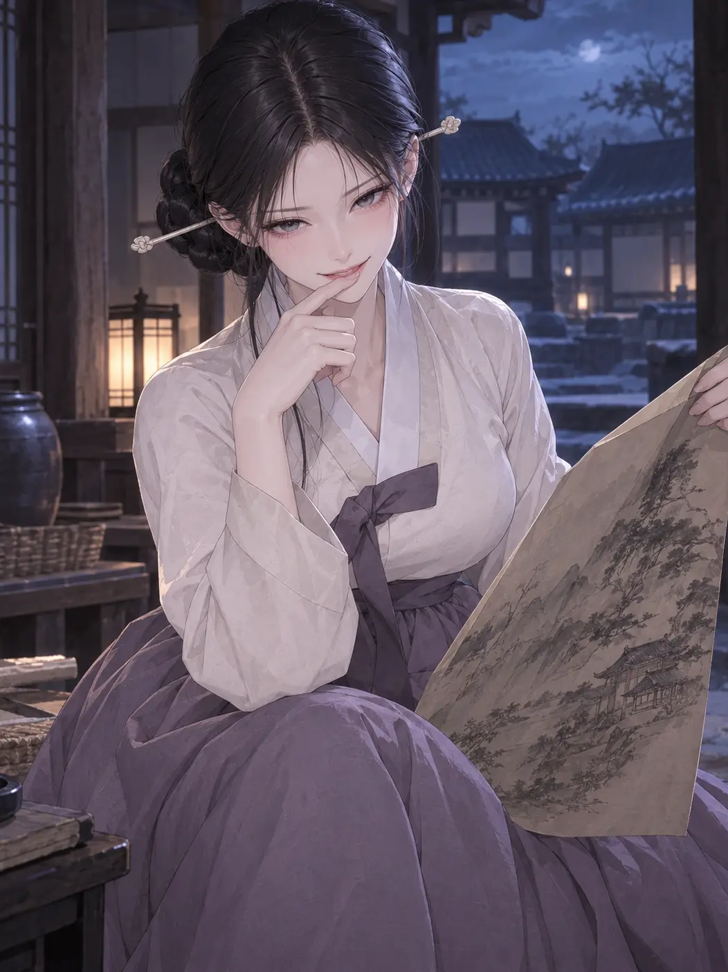 PureBid9582의 丹精込めた絵を勝手に妻が